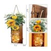 AerWo Juego de 2 apliques de girasol para decoración de_2