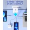 Aergiatech Cargador de pared USB C 100 W 4 puertos_4