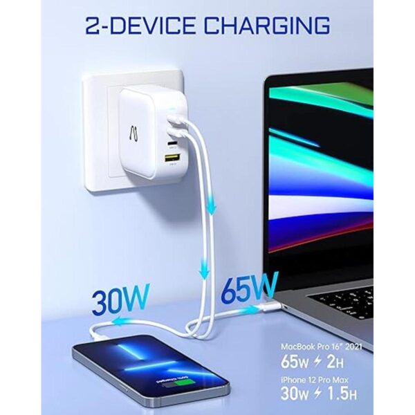 Aergiatech Cargador de pared USB C 100 W 4 puertos_3