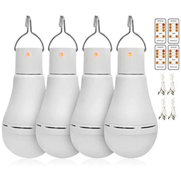 Afoskce Paquete de 4 bombillas LED portátiles de_1