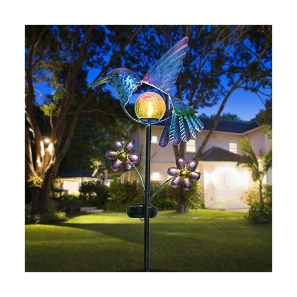 Afirst Lámparas solares decorativas con poste para el_2