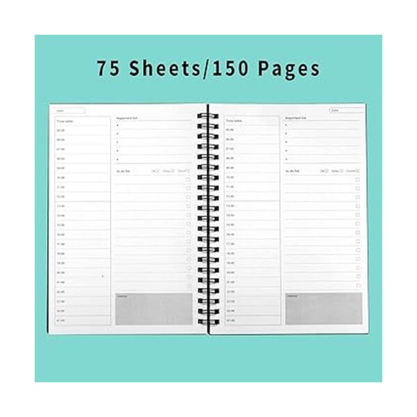 Agenda diaria sin fechas por hora 150 paginas cuaderno de_2