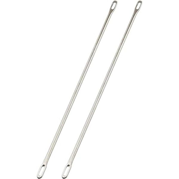 Agujas de doble ojo Tegg 2 unids 3.5 in doble ojo agujas_2