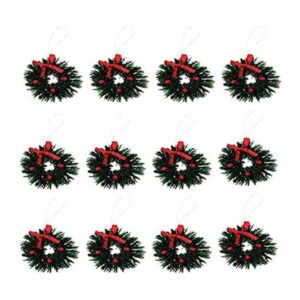 Aiffort 12 coronas navideñas para decoración de puertas_1