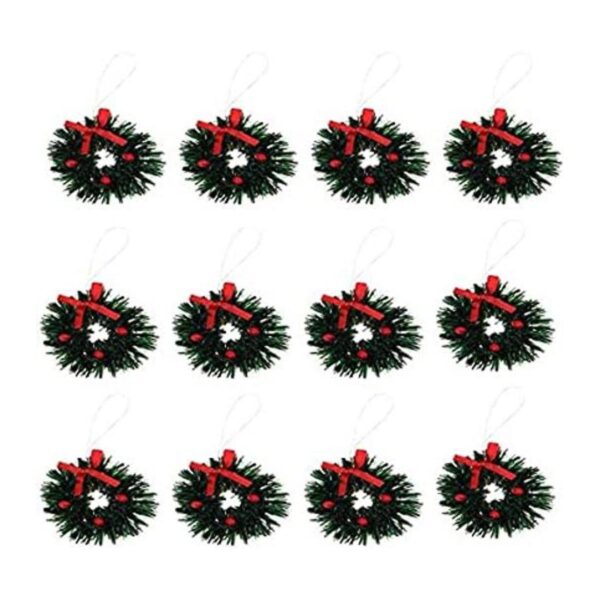 Aiffort 12 coronas navideñas para decoración de puertas_1