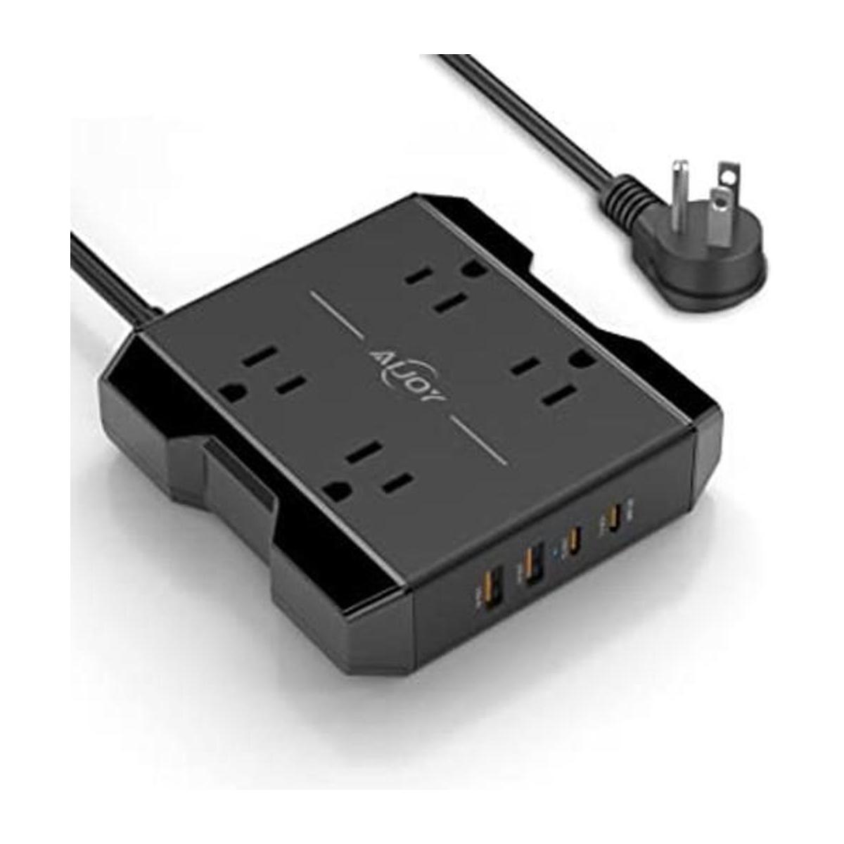 Aijoy Regleta de alimentación con USB C 4 tomas de