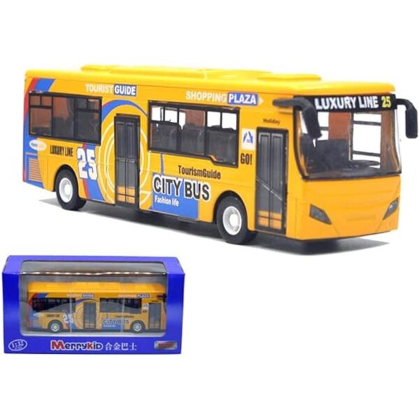 Ailejia City Double Decker Bus Toy Die Cast Vehículos de