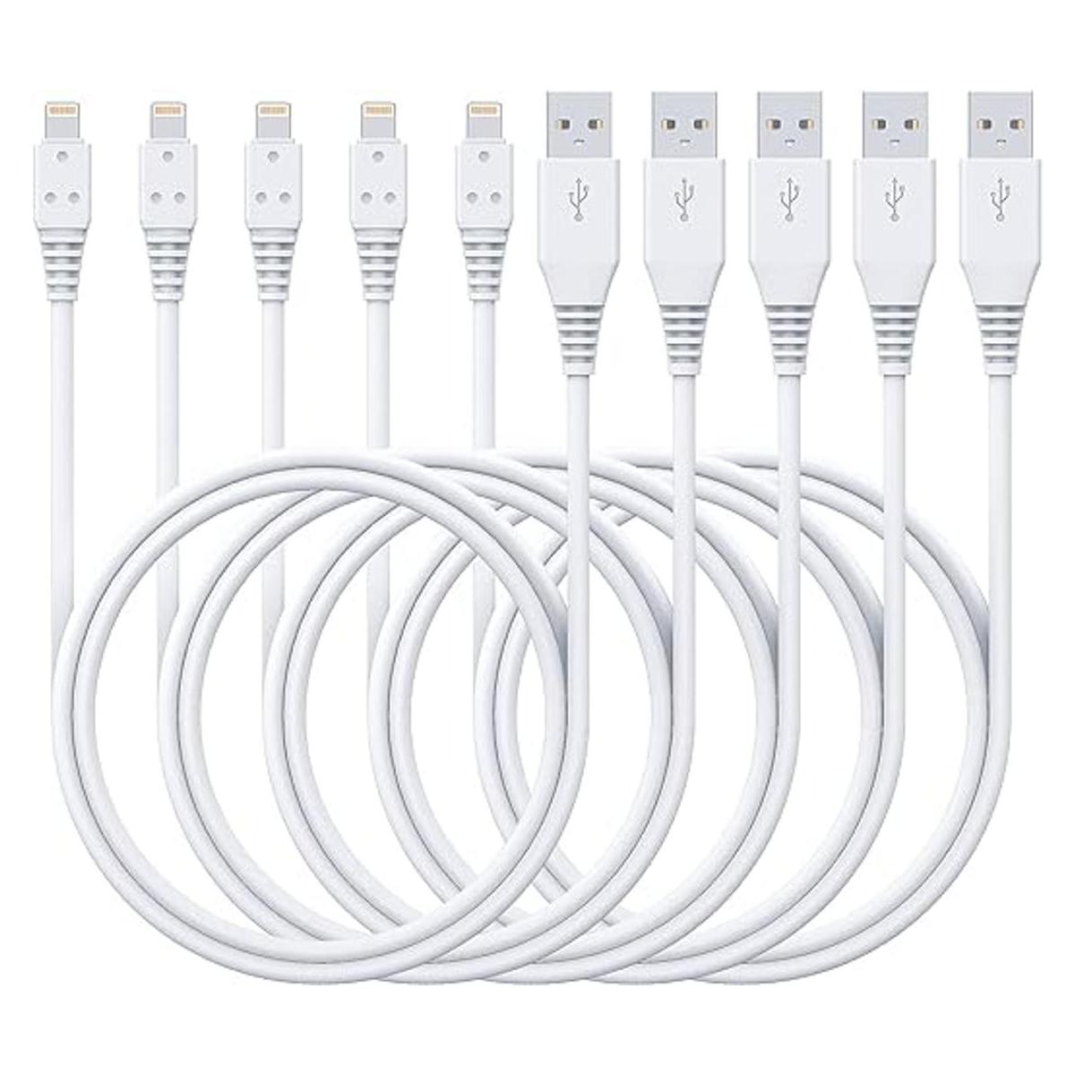 Ailawuu Paquete de 5 cables cargadores para iPhone cable