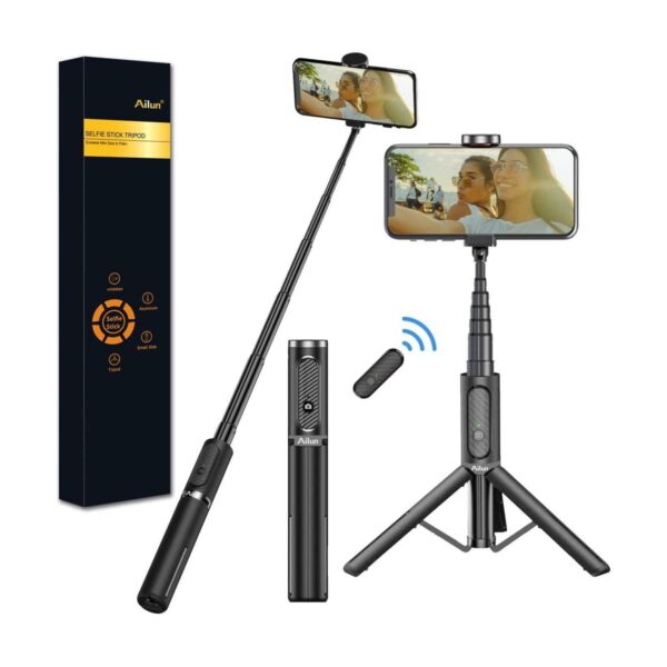 Ailun Trípode para selfie aluminio extensible 3 en 1_1