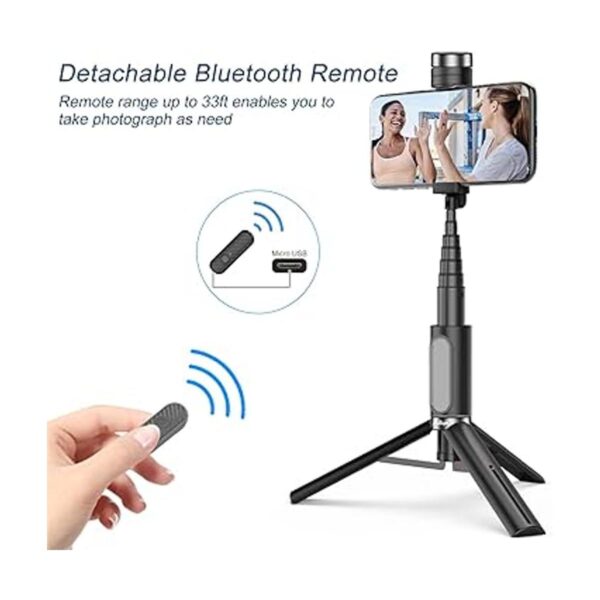 Ailun Trípode para selfie aluminio extensible 3 en 1_2