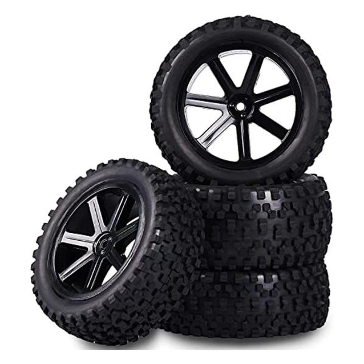 Aimrock Ruedas y neumáticos de buggy RC prepegados de 110