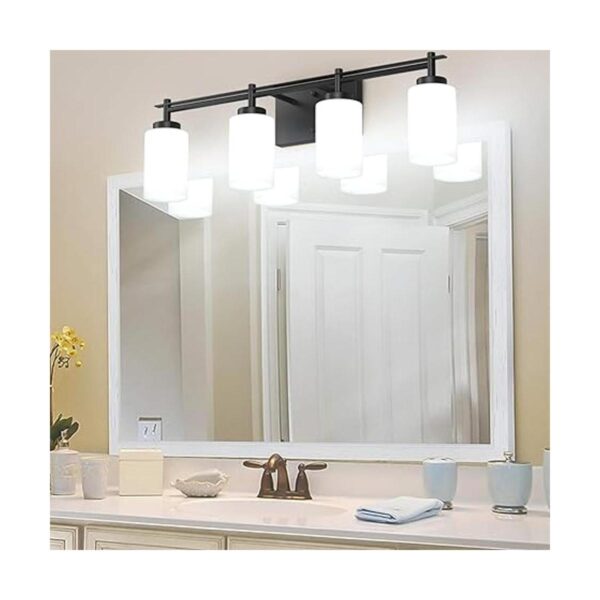 Aipsun Luz de tocador de baño vintage negra 4 luces_2