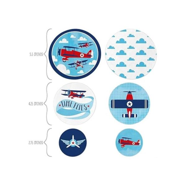Airplane Juego de mesa de fiesta Confeti 27 Count