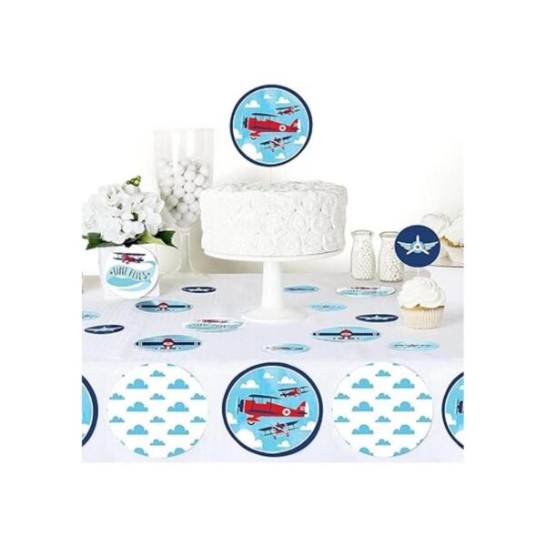 Airplane Juego de mesa de fiesta Confeti 27 Count
