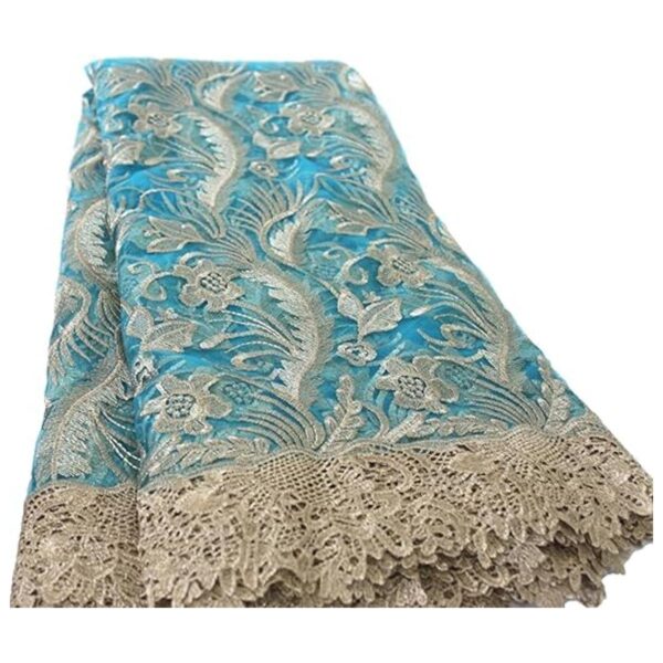 Aisunne African Lace Fabrics Tela de encaje con flores