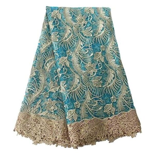 Aisunne African Lace Fabrics Tela de encaje con flores