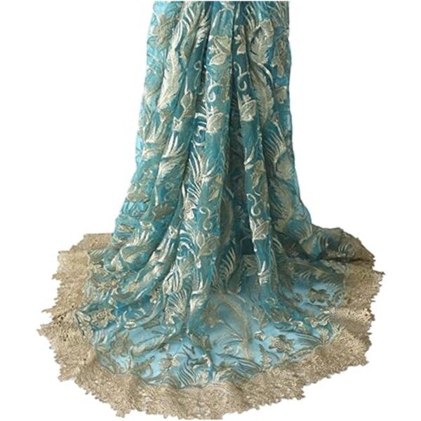 Aisunne African Lace Fabrics Tela de encaje con flores
