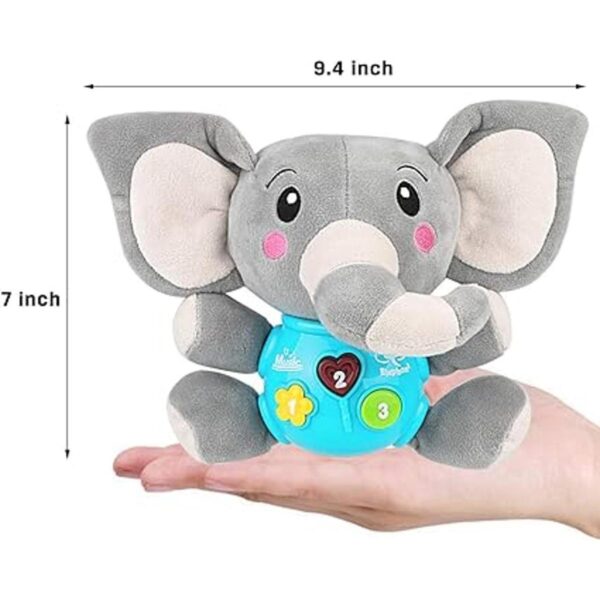 Aitbay elefante musical de peluche juguete para niños de_4