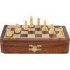Ajuny Juego de ajedrez magnético de madera con piezas de_1