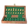 Ajuny Juego de ajedrez magnético de madera con piezas de_2