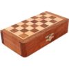 Ajuny Juego de ajedrez magnético de madera con piezas de_5