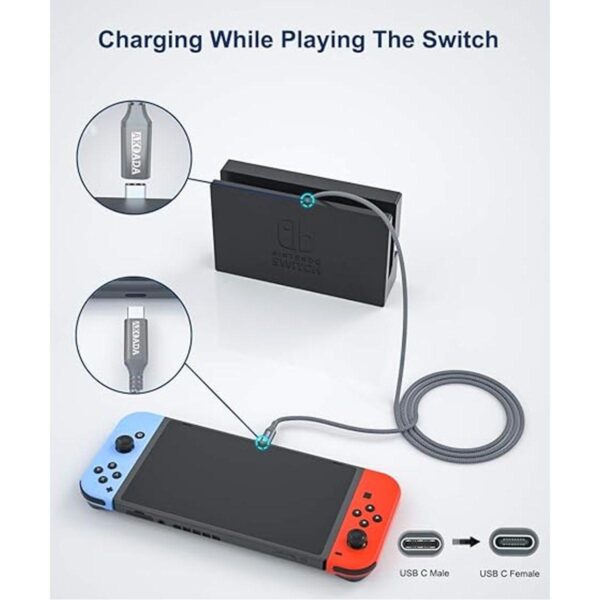 Akoada Cable de extensión USB C de 5 pies4.9 ft 100 W_2