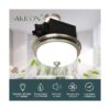 Akicon Ventilador de baño redondo ultra silencioso de 110_4