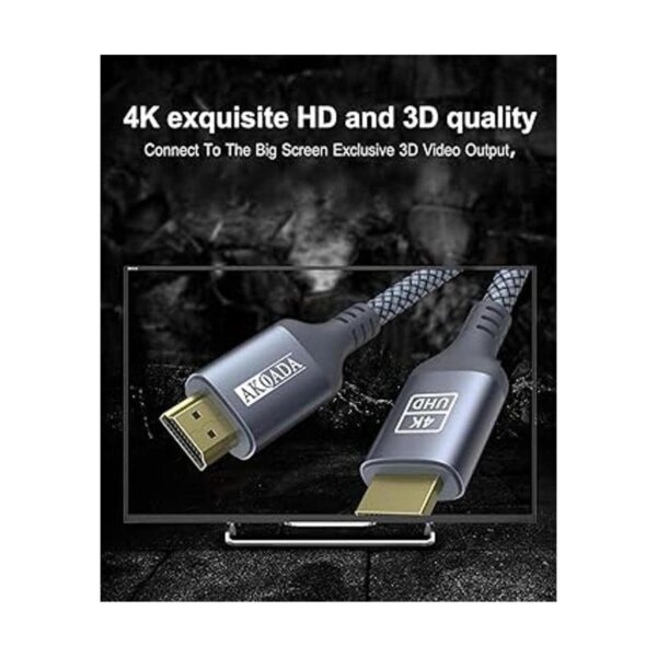 Akoada Cable HDMI 4K de 25 pies cable Hdmi 2.0 de alta_3