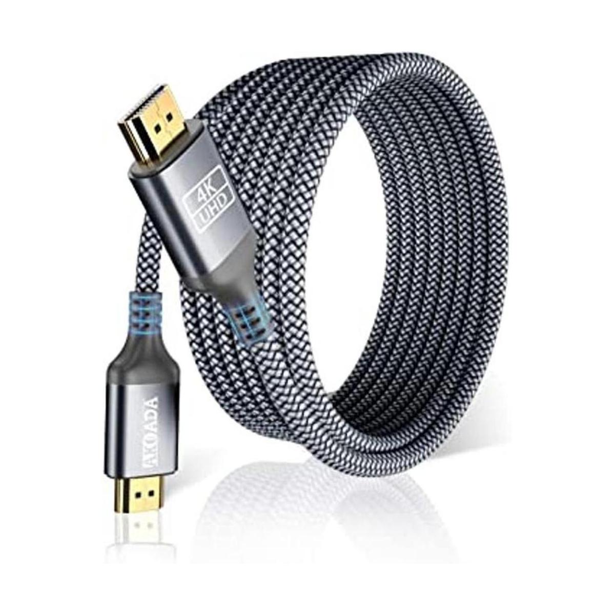 Akoada Cable HDMI 4K de 25 pies cable Hdmi 2.0 de alta