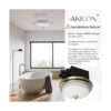 Akicon Ventilador de baño redondo ultra silencioso de 110_5