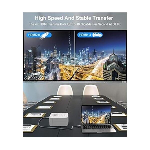 Akoada Cable HDMI 4K de 25 pies cable Hdmi 2.0 de alta_2