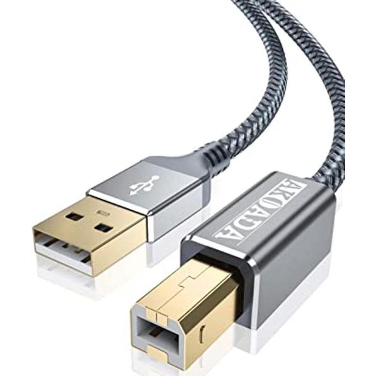 Akoada Cable de impresora USB 2.0 de 20 pies cable de
