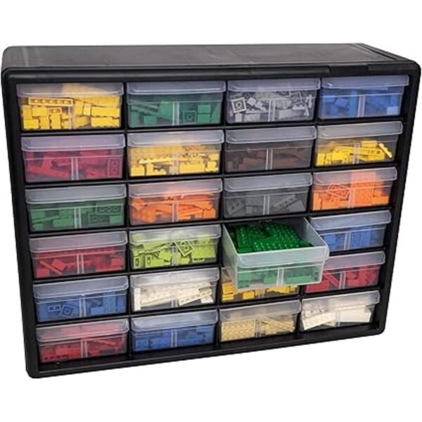 AkroMils 10124 Gabinete de 24 cajones de plástico para_4