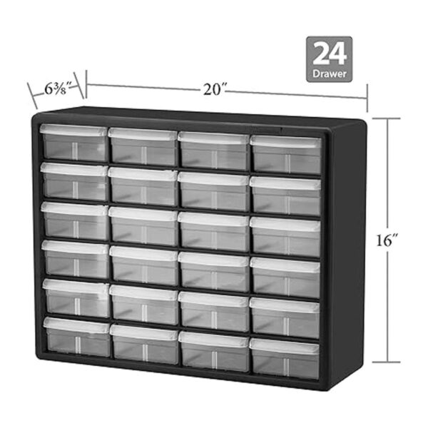 AkroMils 10124 Gabinete de 24 cajones de plástico para_3