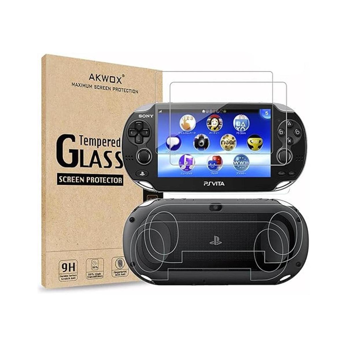Akwox Protector de pantalla para PS Vita 2000 cristal
