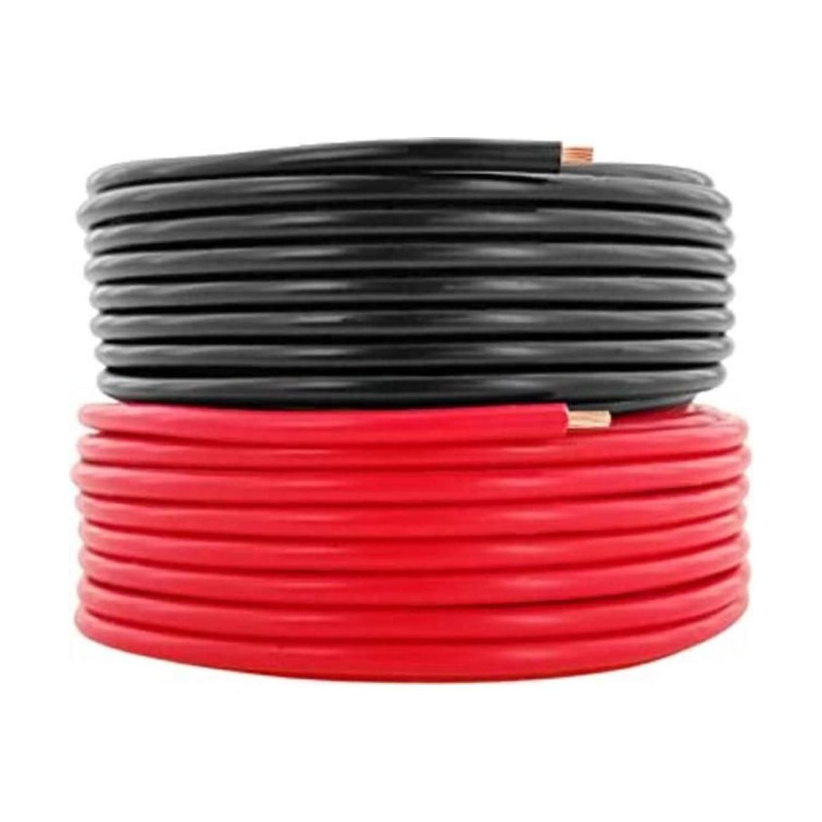 Alambre CCA de aluminio revestido de cobre rojo y negro.