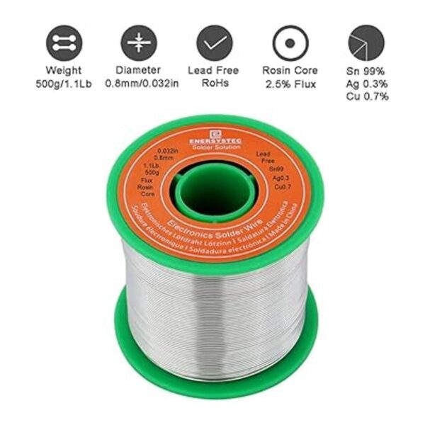 Alambre de soldadura sin plomo Rosin Core Flux 25 Sn99