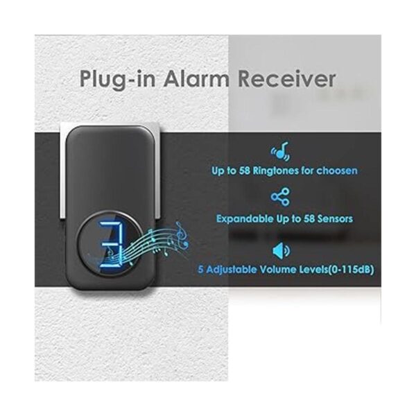 Alarma de entrada inalámbrica con detector de movimiento_5