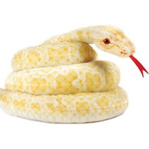 Alba The Albino Pitón birmano Serpiente de peluche de 100