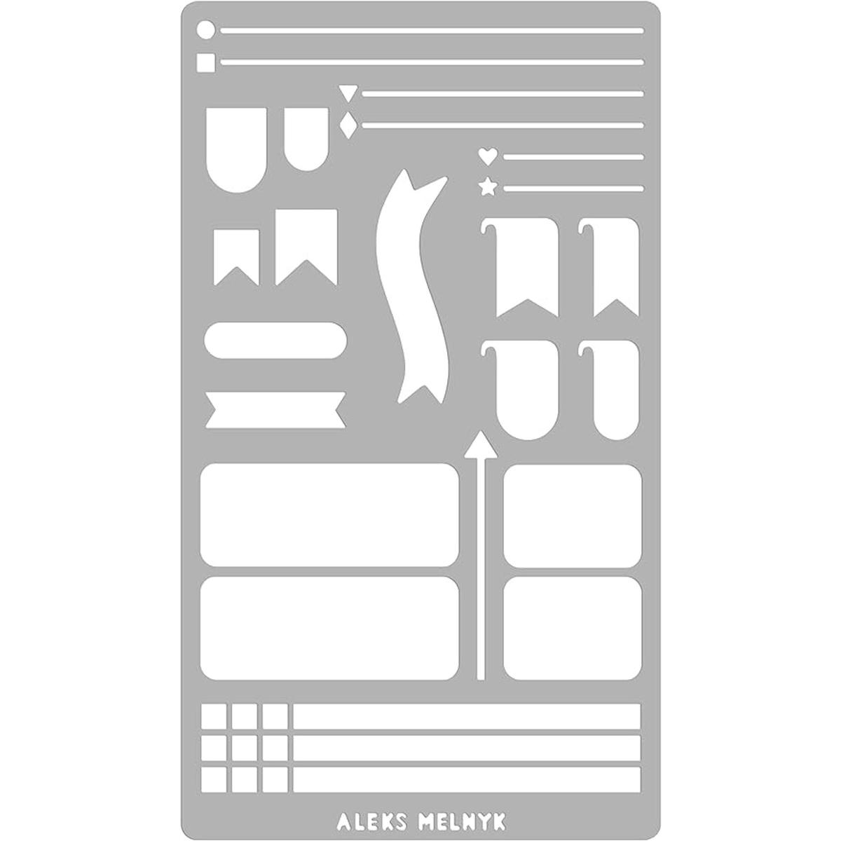 Aleks Melnyk Plantilla de metal 62 para diario de