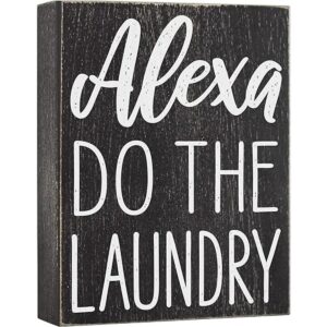 Alexa Do the Laundry Box Letrero Decoración de