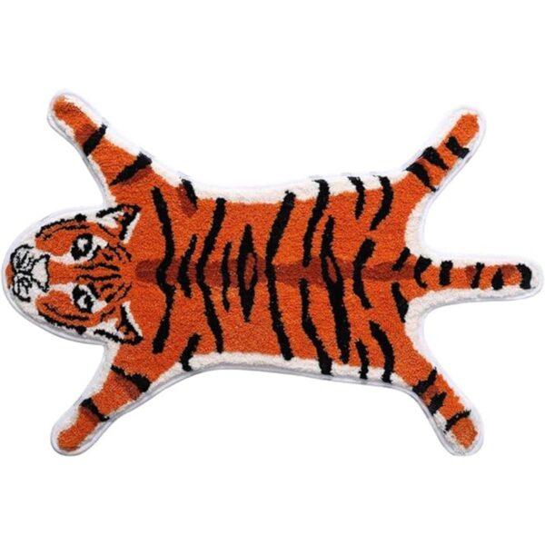 Alfombra con forma de tigre bonita alfombra de baño de_1