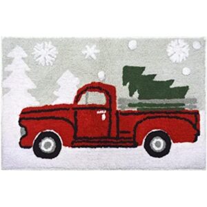 Alfombra cuadrada para camioneta con árbol de Navidad