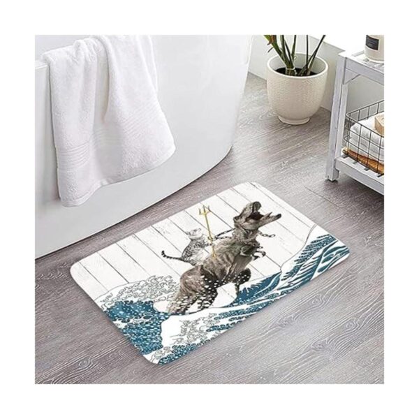 Alfombra de baño divertida para gatos diseño de_2