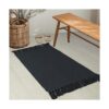 Alfombra de cocina negra 2 x 3 pulgadas de algodón
