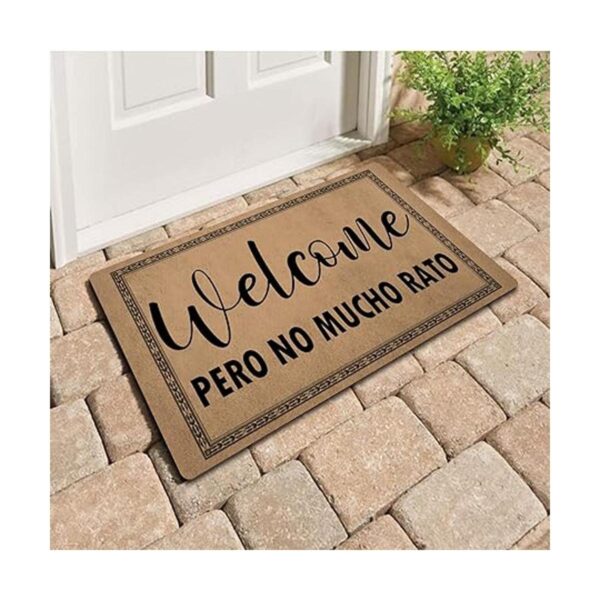Alfombra de bienvenida divertida para decoración del