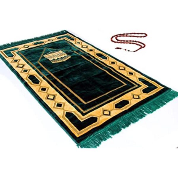 Alfombra de oración musulmana islámica de alta calidad_1