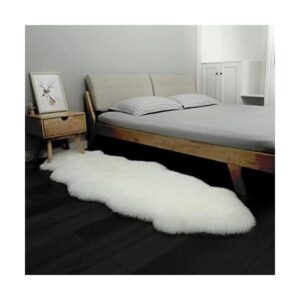 Alfombra de piel suave de oveja de Nueva Zelanda mullida_1