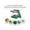 Alfombra de reptiles 4 piezas forro de sustrato de