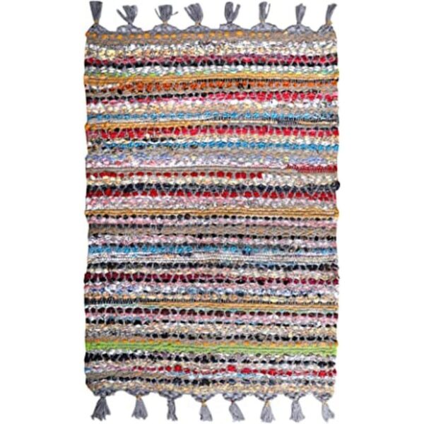 Alfombra de trapo 100 algodón de 24 x 36 pulgadas_1